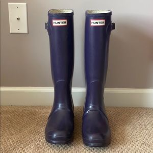 Purple Tall Hunter Boots